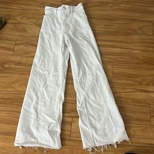 Zara marine straight jeans ( size two, bright white )